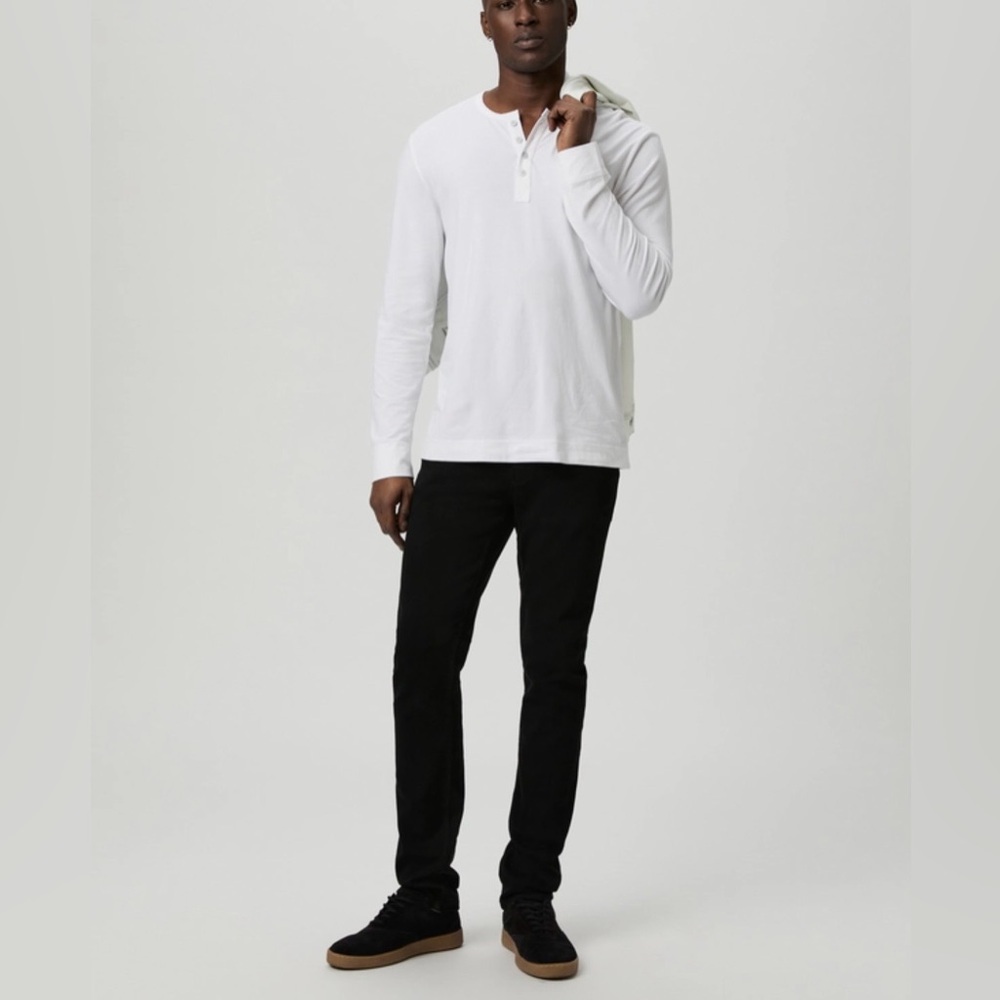 PAIGE Transcend Lennox Slim Jeans in Black Size 28W X 30.5L